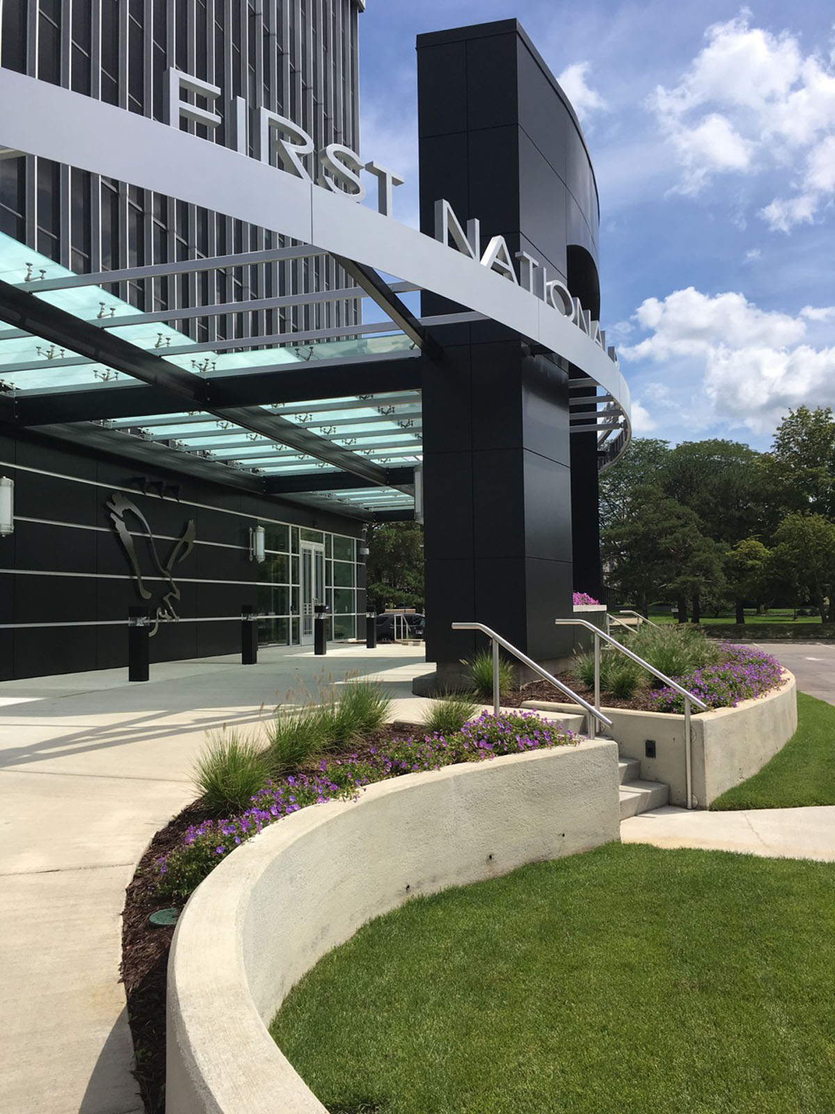 Existing Office Building Landscape Redesign Elements Studio